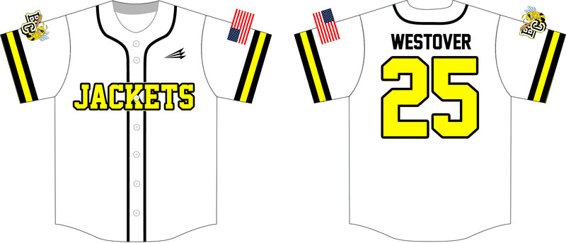 Battle Creek Yellow Jackets Custom HexaFlex Baseball Jersey #J1