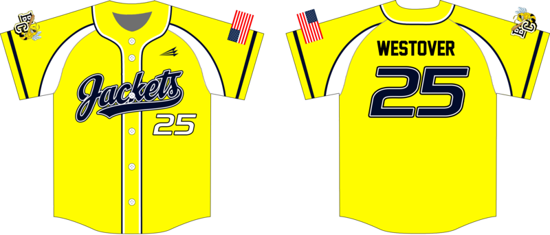 Battle Creek Yellow Jackets Custom HexaFlex Baseball Jersey #J2B