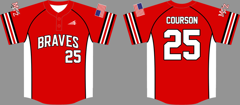 Mt. Zion Braves Custom HexaFlex Baseball Jersey #J10