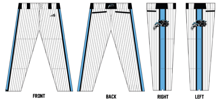 Southside Panthers Custom Stacheman Elite Long Pants #BP2A