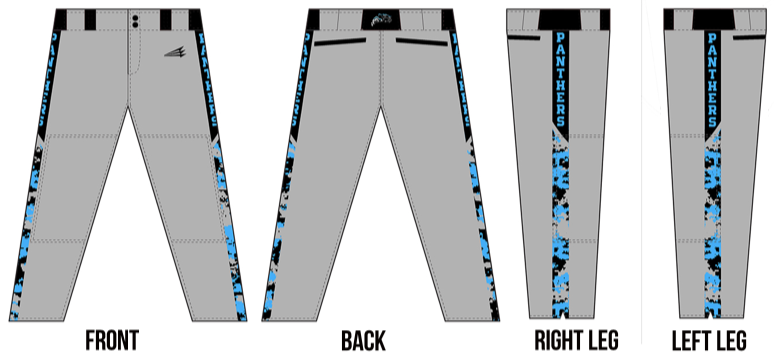 Southside Panthers Custom Stacheman Elite Long Pants #BP4B