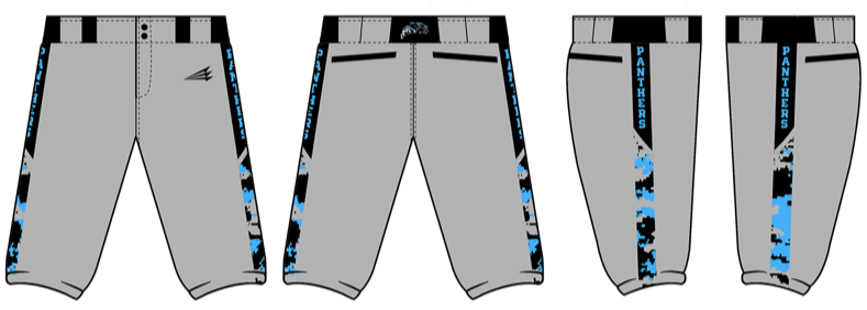 Southside Panthers Custom Stacheman Elite Knicker Pants #BP4C