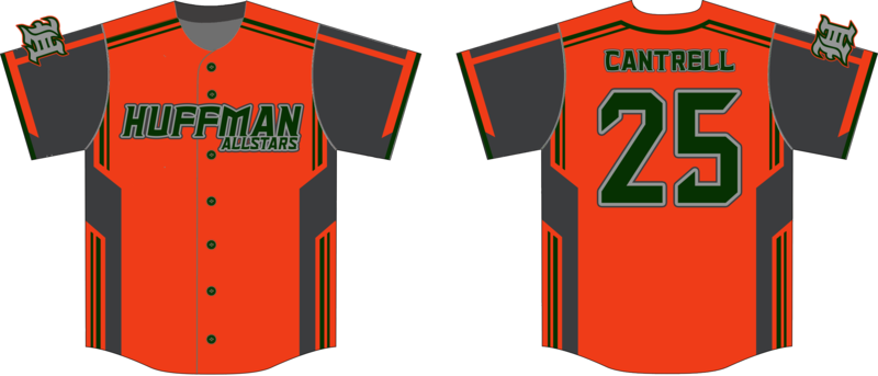Huffman Vikings Custom HexaFlex Baseball Jersey #J3B