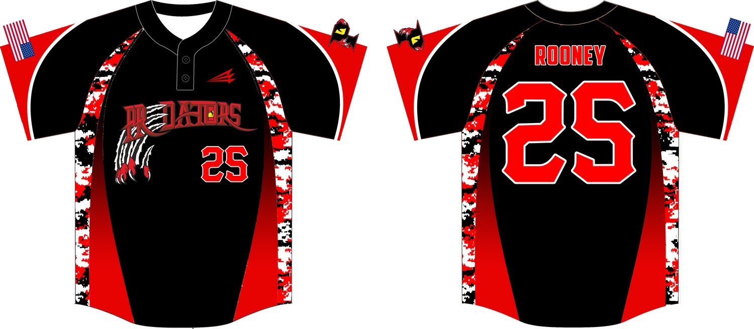 Central Illinois Predators Baseball Custom Jersey Design #5