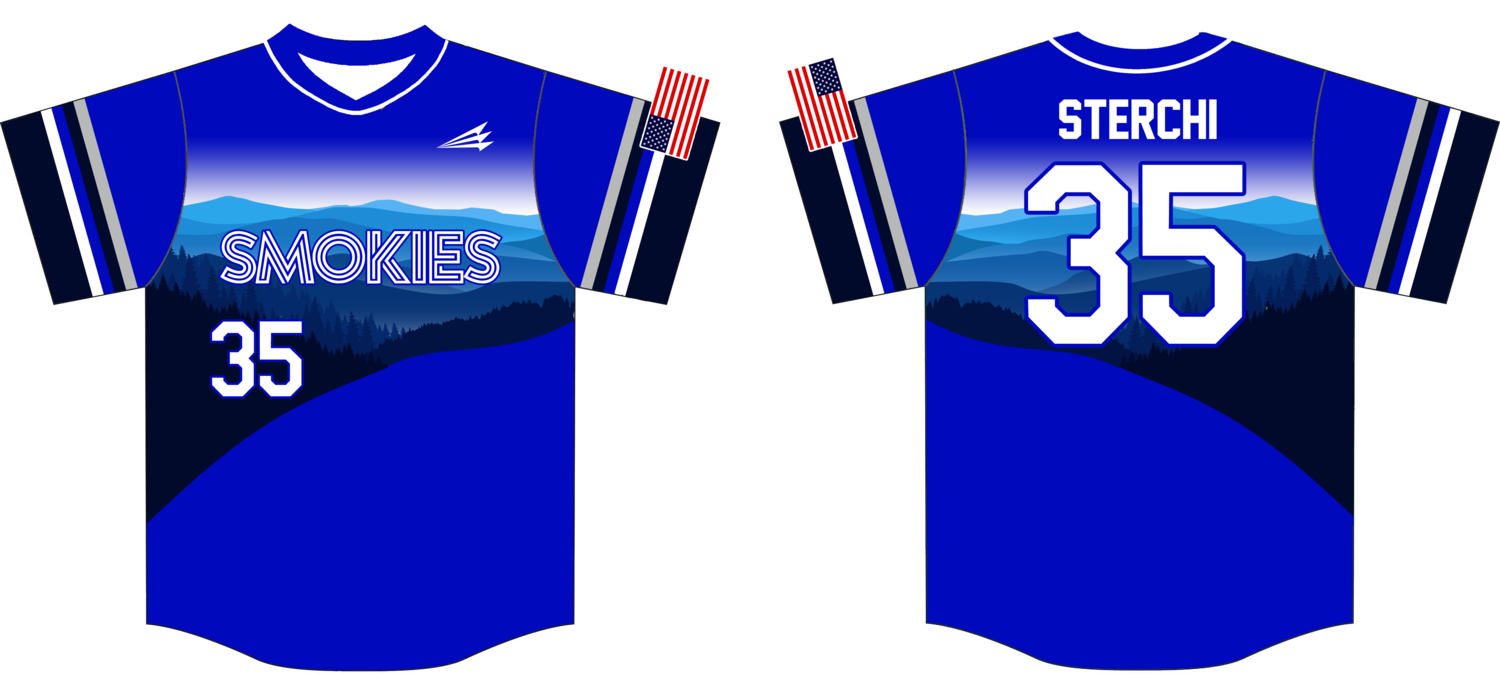 Smokies (Sterchi) Custom NanoDri Baseball Jersey #J4B