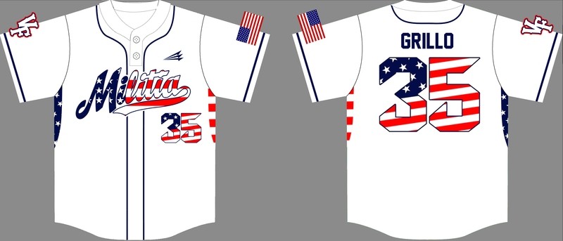 Valley Forge Militia Custom HexaFlex Baseball Jersey Design #J1B