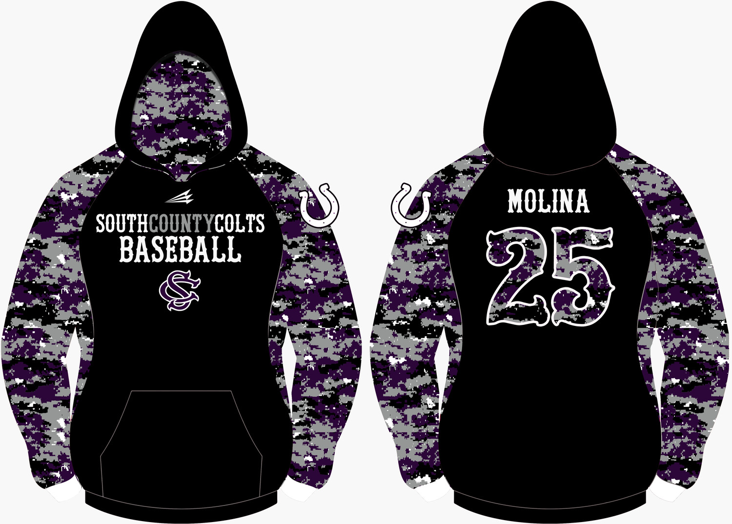 South County Colts Custom Vulcan Hoodie #VH3