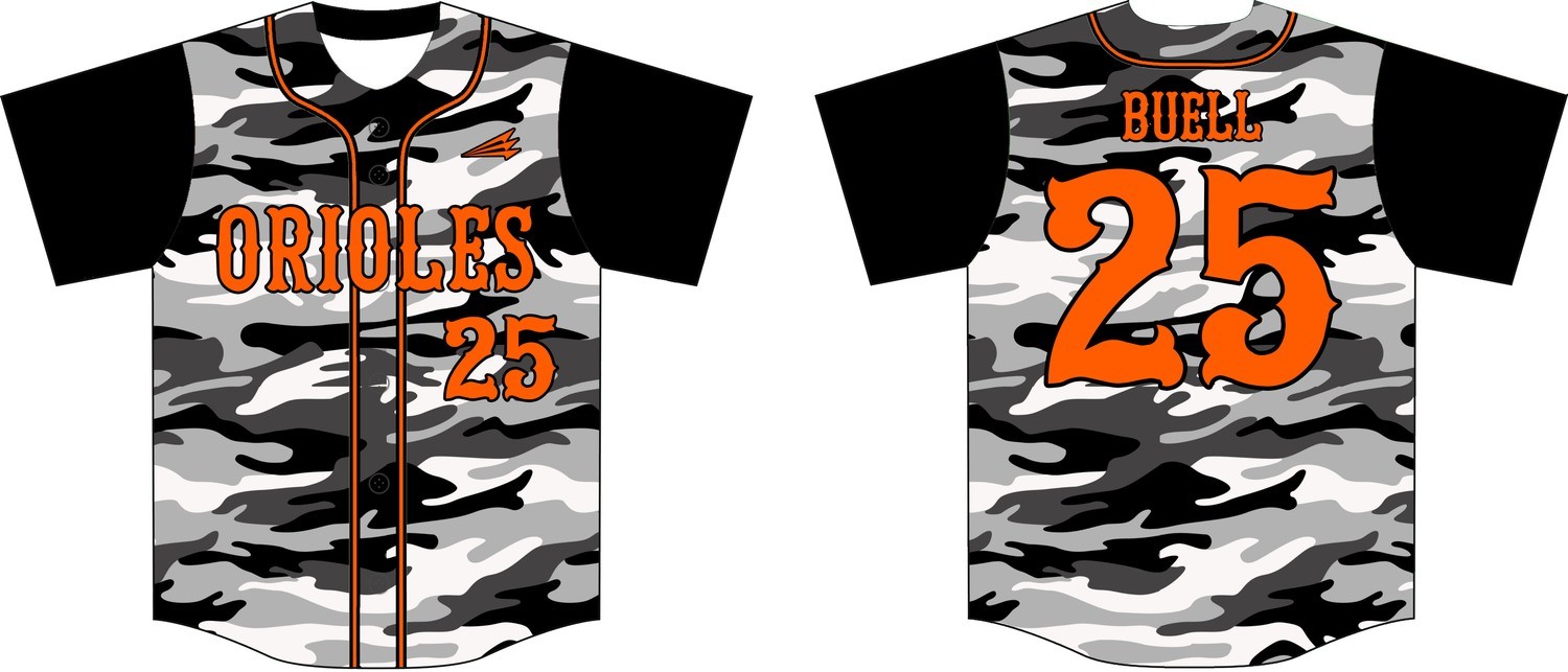 Augusta Orioles Custom Jersey Design #1