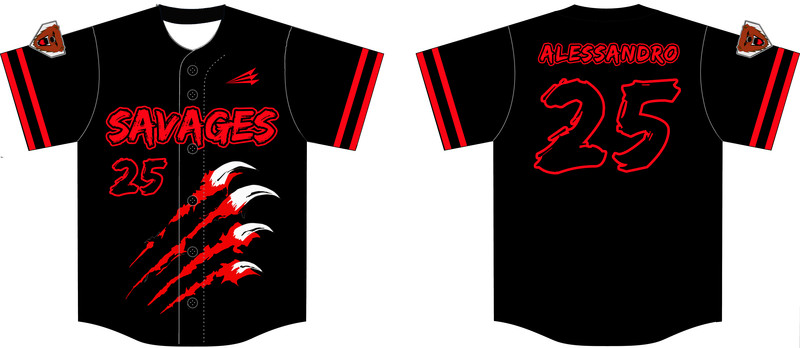 Syracuse Savages Custom NanoDri Baseball Jersey #J1C