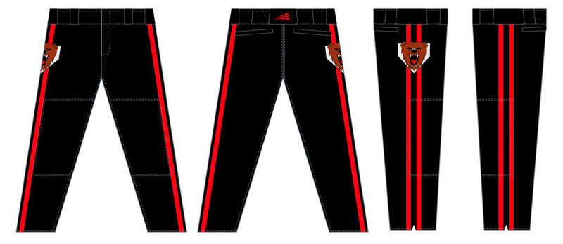 Syracuse Savages Custom Stacheman Elite Long Relaxed Baseball Pants #BP1b