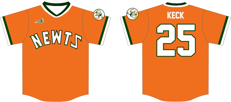 New Carlisle Newts Custom HexaFlex Baseball Jersey #J7b
