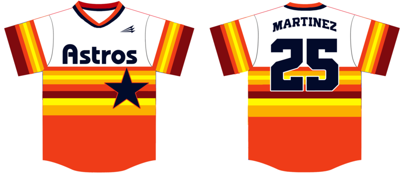 Astros (Montgomery) Custom HexaFlex Baseball Jersey #J4