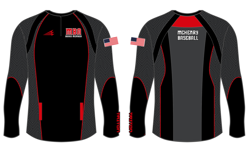 McHenry Baseball Association Custom Clutch Cage Jacket Design #CC6