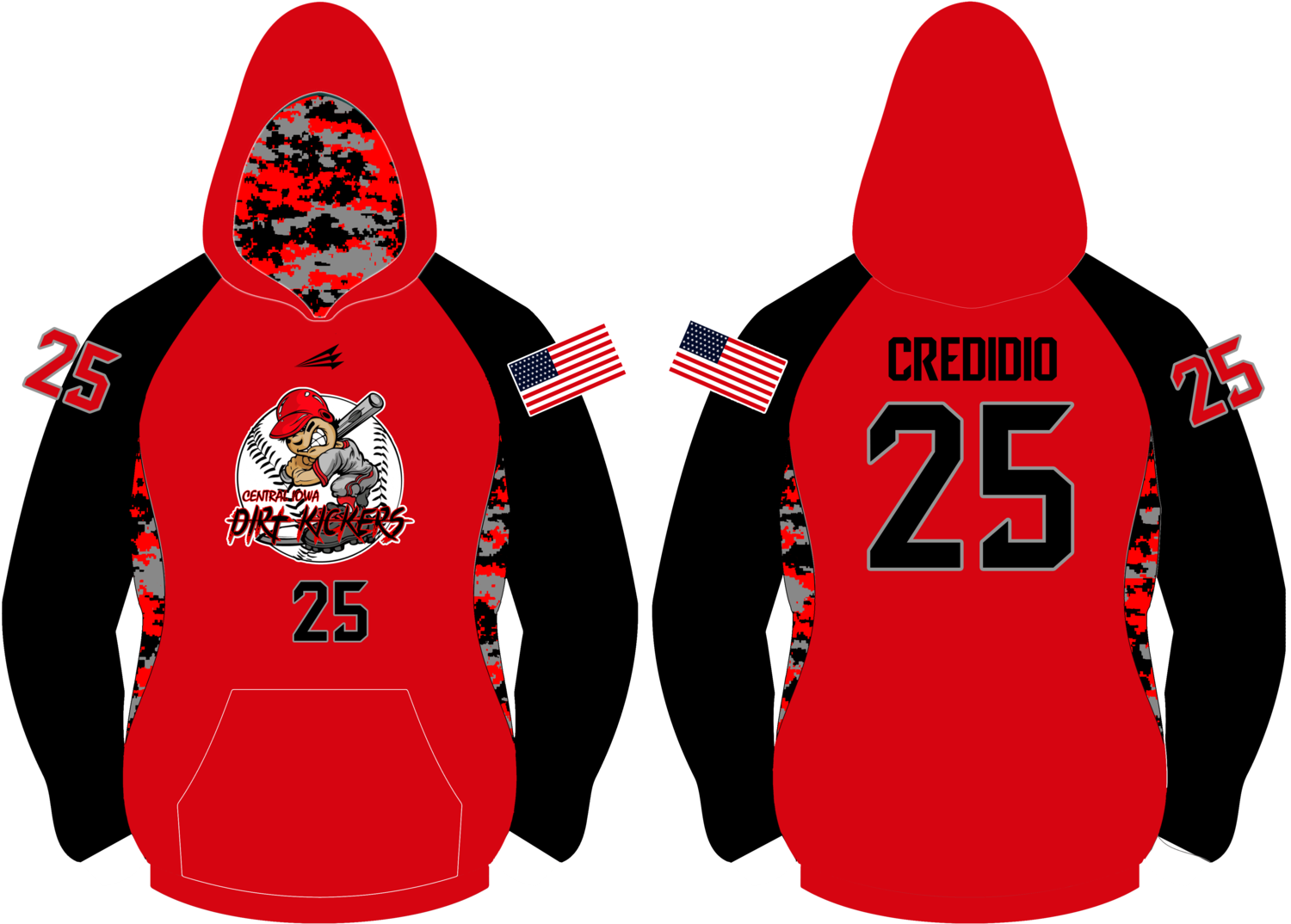 Central Iowa Dirt Kickers Custom Winterized Vulcan Hoodie #VH1
