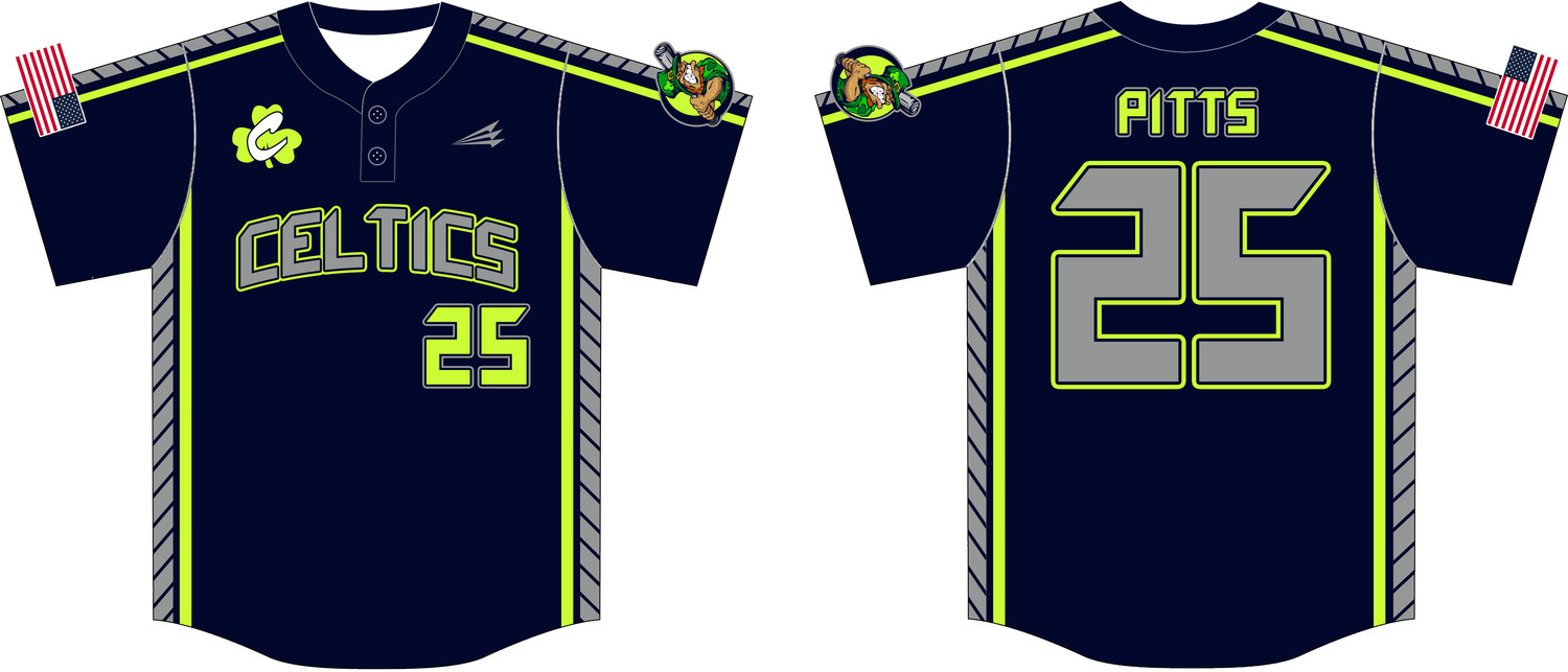 Celtics Custom HexaFlex Baseball Jersey #4B