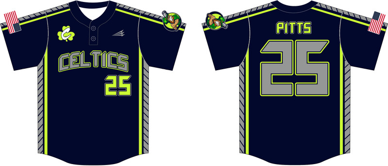 Celtics Custom HexaFlex Baseball Jersey #4B