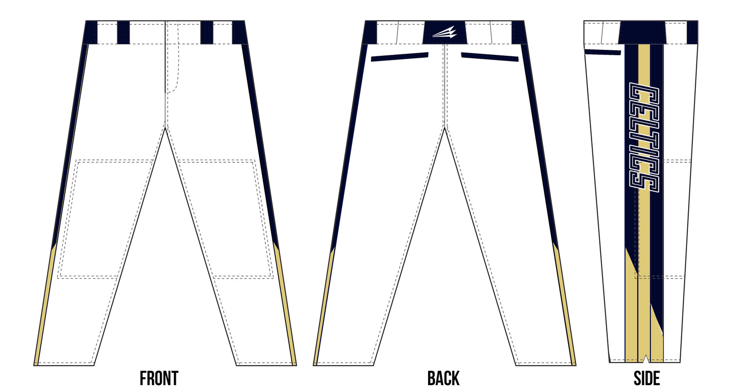 Celtics Stacheman Elite Custom Long Baseball Pant #BP4A