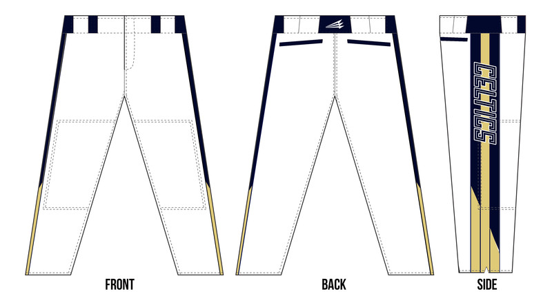 Celtics Stacheman Elite Custom Long Baseball Pant #BP4A