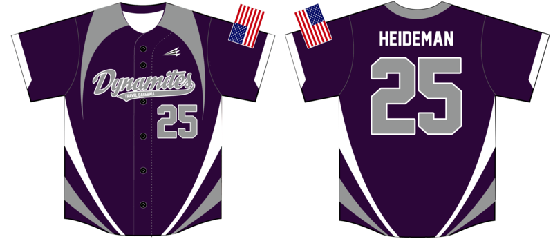 Dynamites Travel Baseball Custom NanoDri Jersey Design #J1