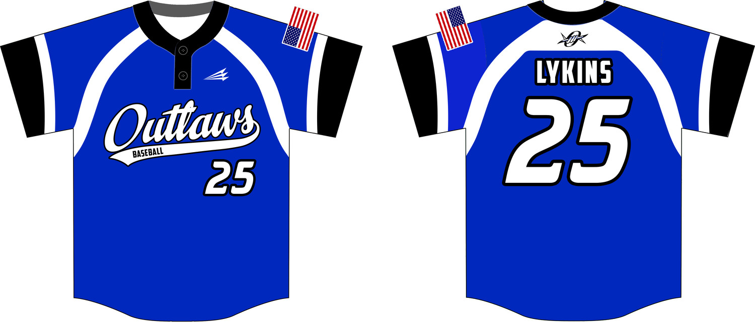 Morehead Outlaws Custom HexaFlex Baseball Jersey #J1