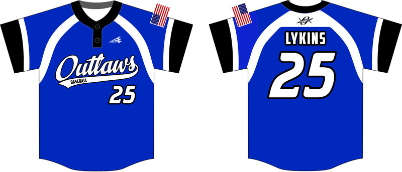 Morehead Outlaws Custom HexaFlex Baseball Jersey #J1