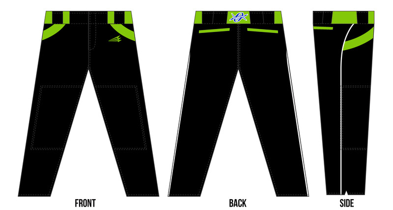 Morehead Outlaws Custom Stacheman Elite Long Pants #BP2b