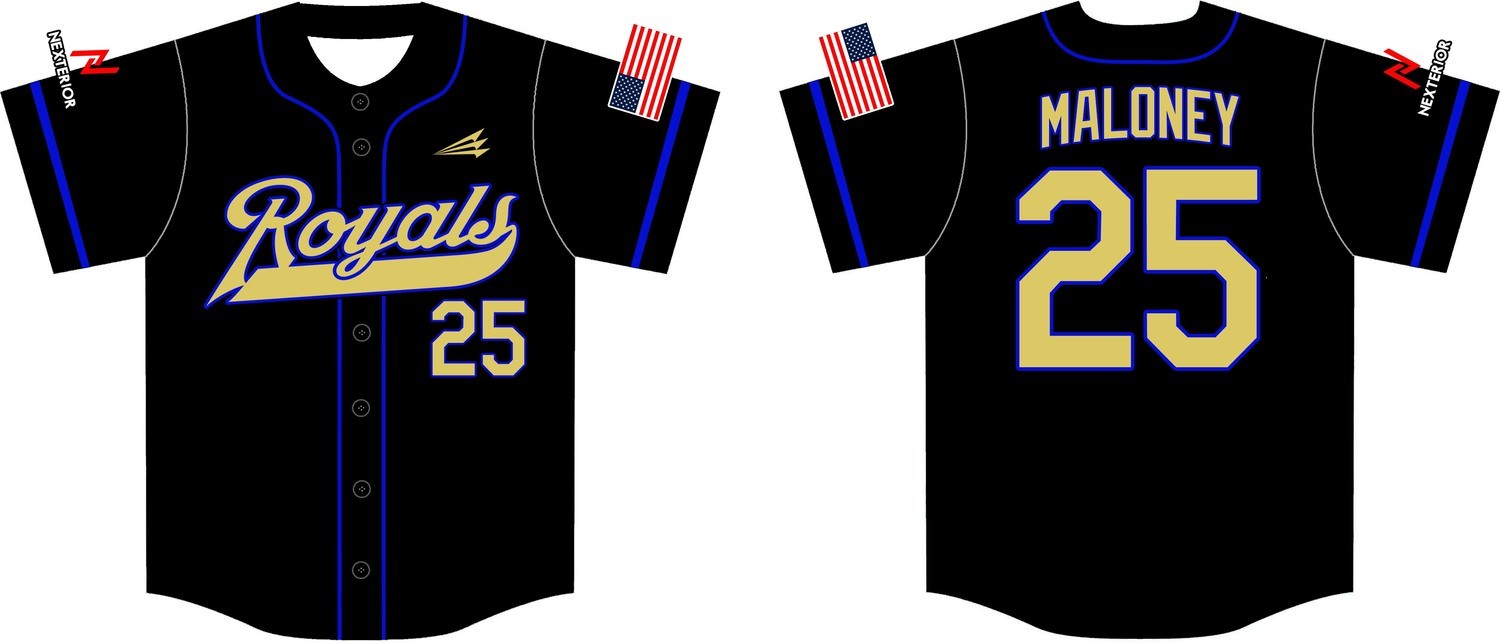 Chesapeake Royals Custom HexaFlex Baseball Jersey #J5d