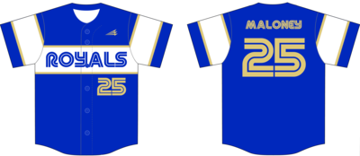 Chesapeake Royals Custom HexaFlex Baseball Jersey #J10c