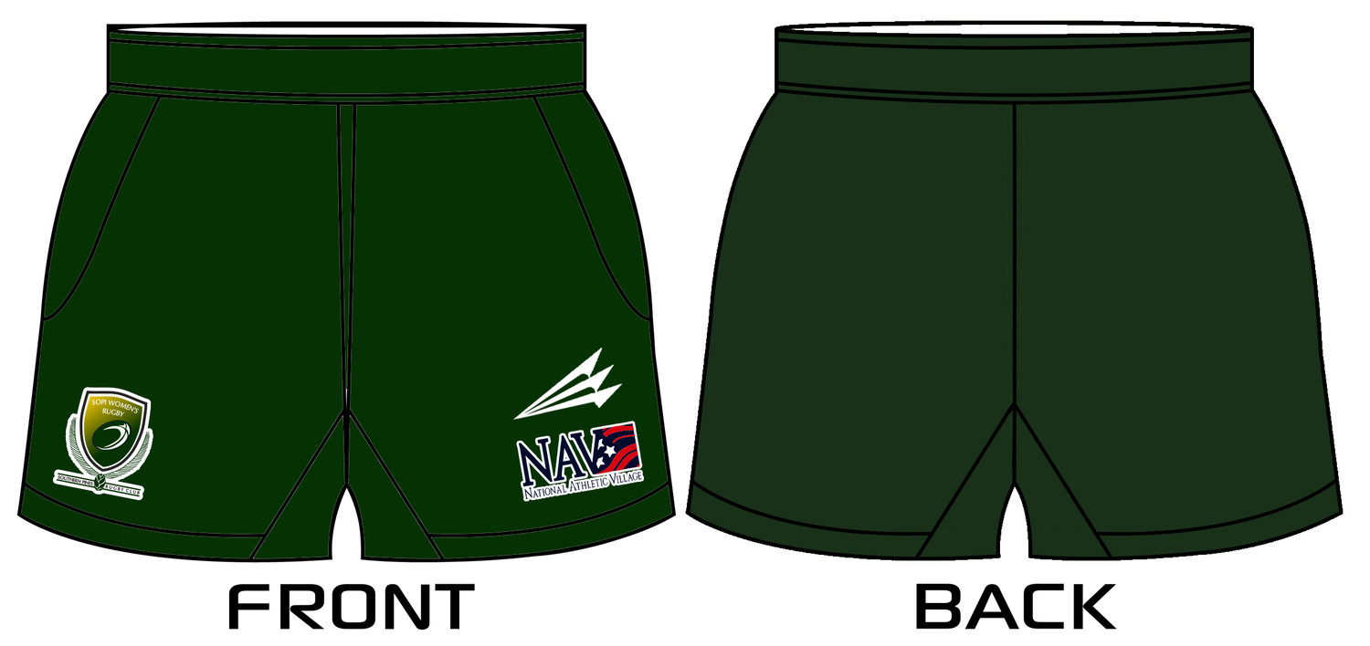 Southern Pines Women&#39;s Rugby Custom Rugby Shorts #RS1