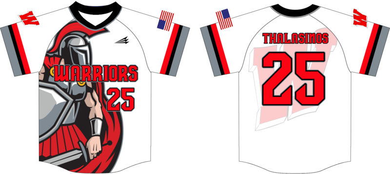 Warriors (Thalasinos) Custom HexaFlex Baseball Jersey #J7