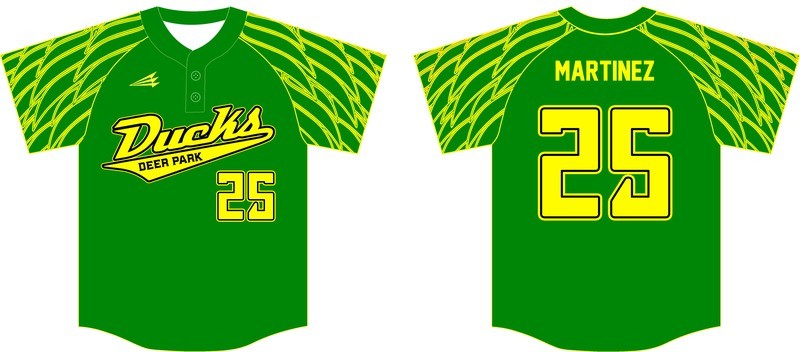 Deer Park Ducks Baseball Custom Jersey Design #10