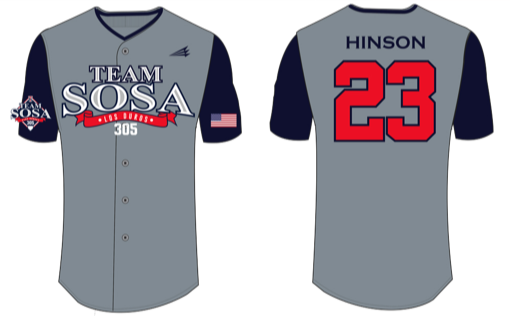 Team Sosa Custom HexaFlex Baseball Jersey J2