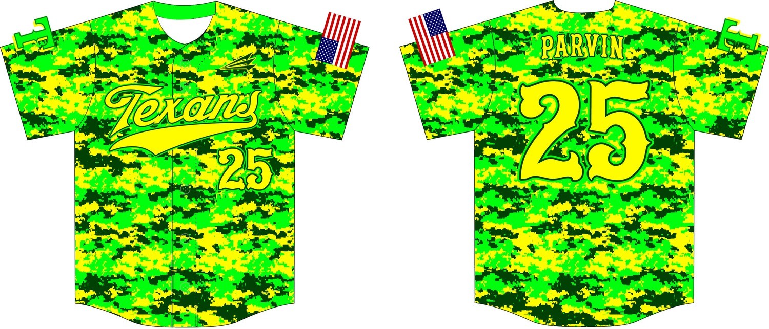 Mansfield Texans Baseball Custom Jersey Design #5