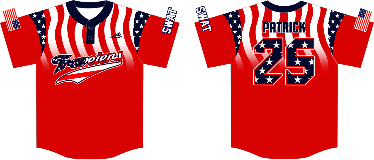 Southwest Arkansas Travelers Custom HexaFlex Baseball Jersey #J4