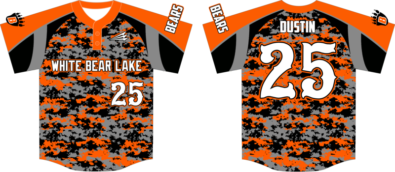 White Bear Lake Custom HexaFlex Baseball Jersey #1