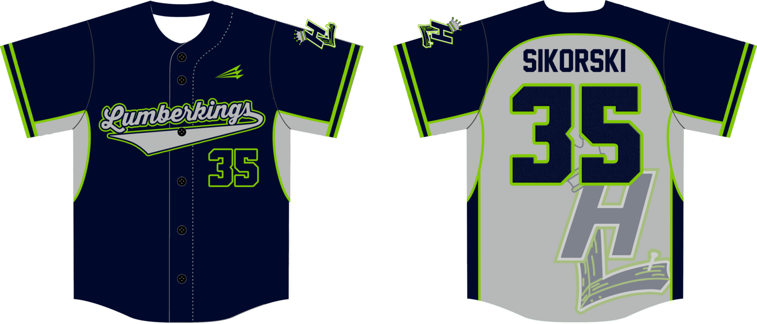 Lumberkings (Sikorski) Custom Hexflex Baseball Jersey #J1
