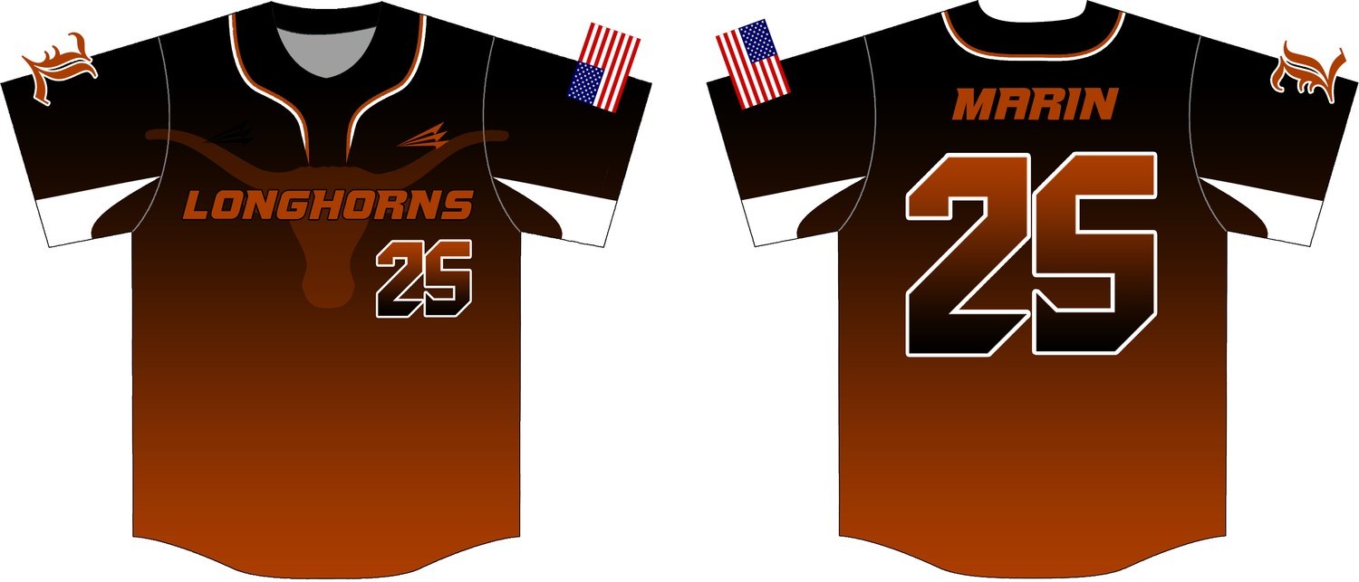 Corpus Christi Longhorns Custom Jersey Design #1