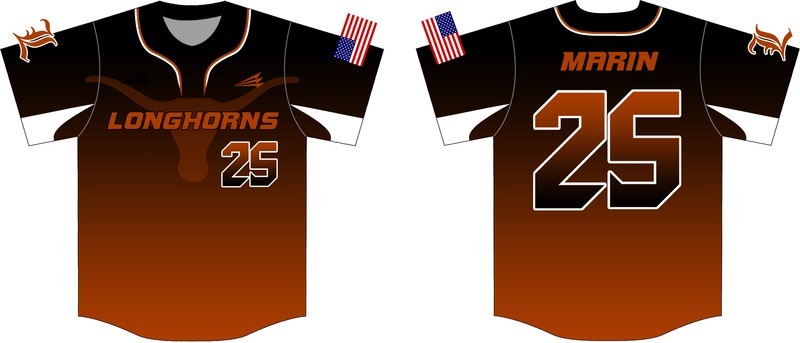 Corpus Christi Longhorns Custom Jersey Design #1