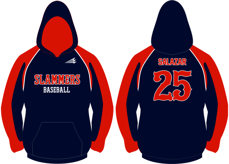 Slammers (Salazar) Baseball Custom Vulcan Hoodie #VH1B
