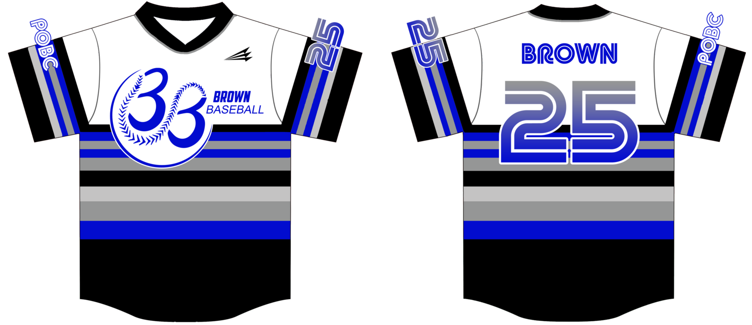 POBC Brown Custom NanoDri Baseball Jersey #J2C