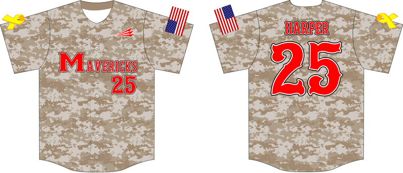 Andrews Mavericks Custom HexaFlex Baseball Jersey #J8