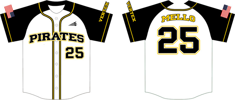 Pirates (Mello) Custom Hexaflex Baseball Jersey #J3