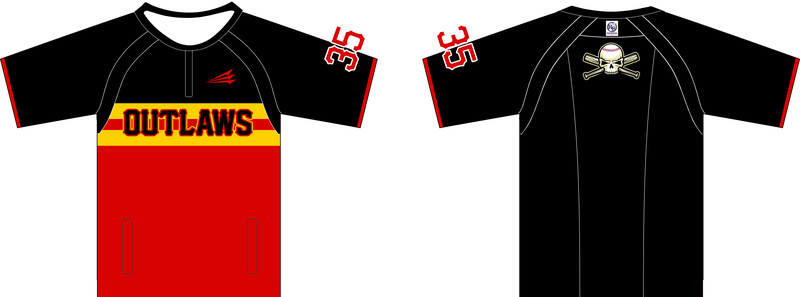 Rising Star Outlaws Custom NanoDri Baseball Jersey #CC1B