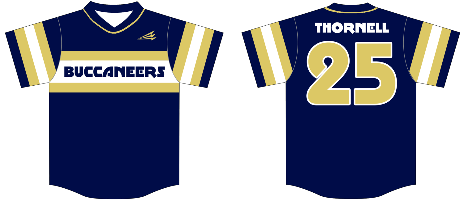 New England Buccaneers Custom Baseball Jersey Design #1B