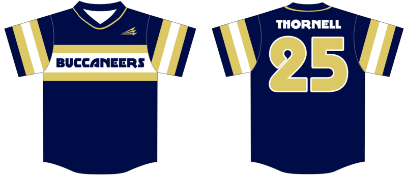 New England Buccaneers Custom Baseball Jersey Design #1B