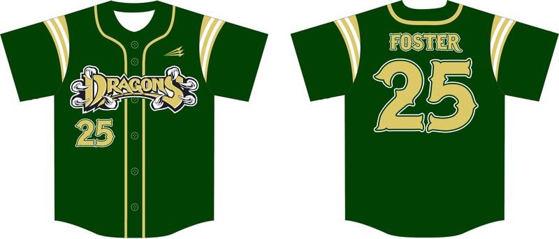 Derby Dragons Custom Baseball Jersey 4