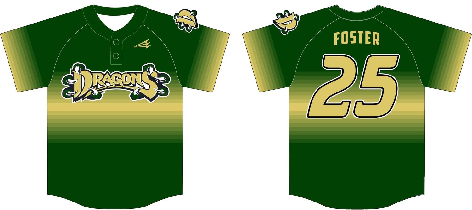 Derby Dragons Custom Baseball Jersey 1c