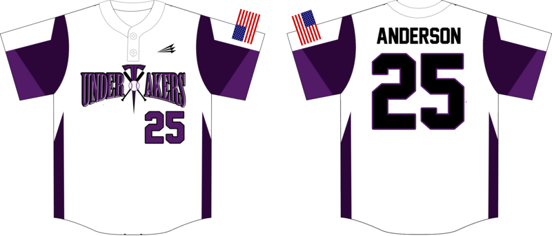 Maryland Undertakers Custom HexaFlex Baseball Jersey Design #J4C