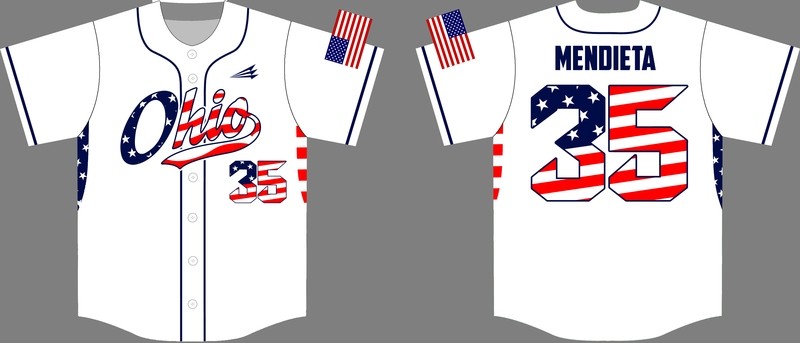 Ohio Riverhawks Custom Baseball Jersey Design #2