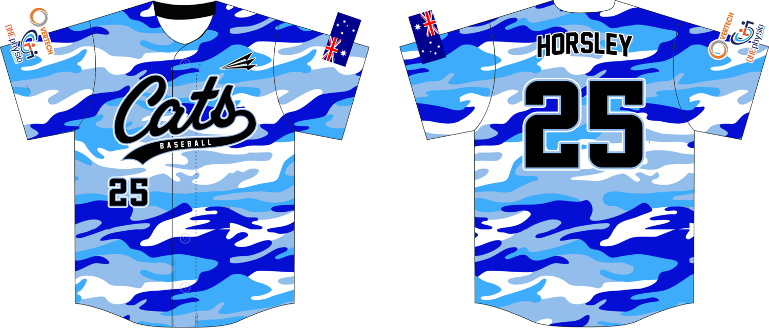 Carine Cats Baseball Custom Jersey Design #9